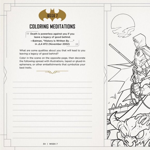 Batman Guided Journal For Embracing Your Inner Superhero with Batman Tiny Book - Picture 5 of 8
